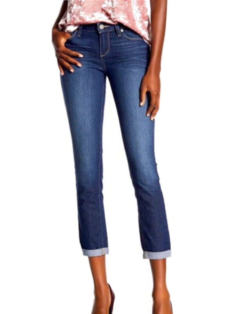 Paige Kylie Crop Jeans Andrea Dark Wash 27